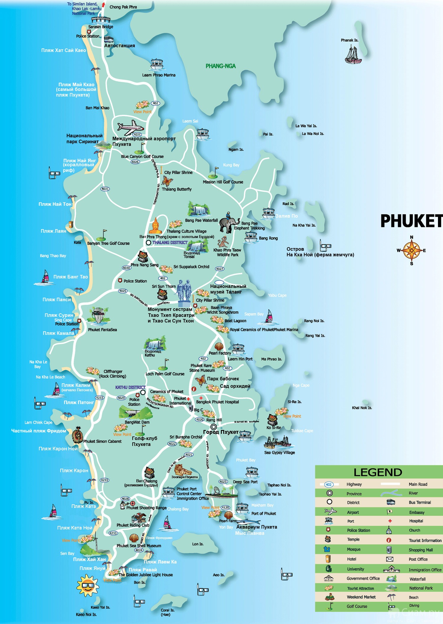 карта Пхукета